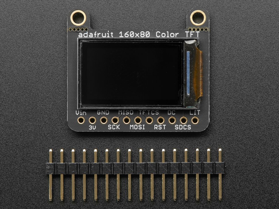 0.96インチ カラーTFT液晶モジュール（microSDスロット付き）