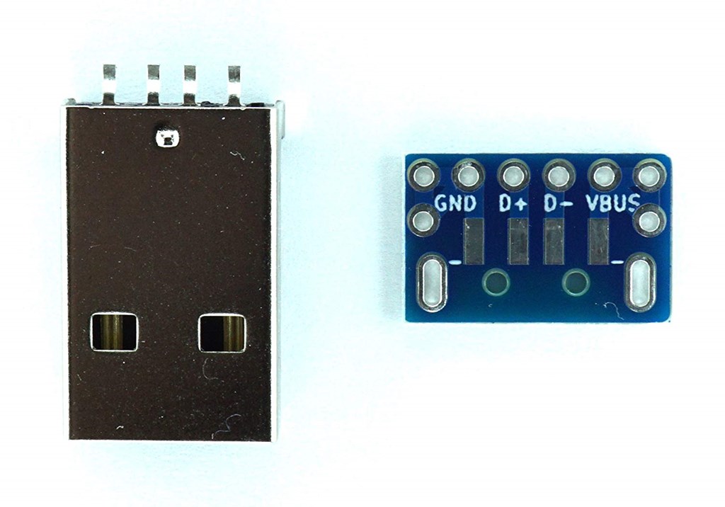 USB Type A ピッチ変換基板 コンパクト（2組セット） - スイッチサイエンス