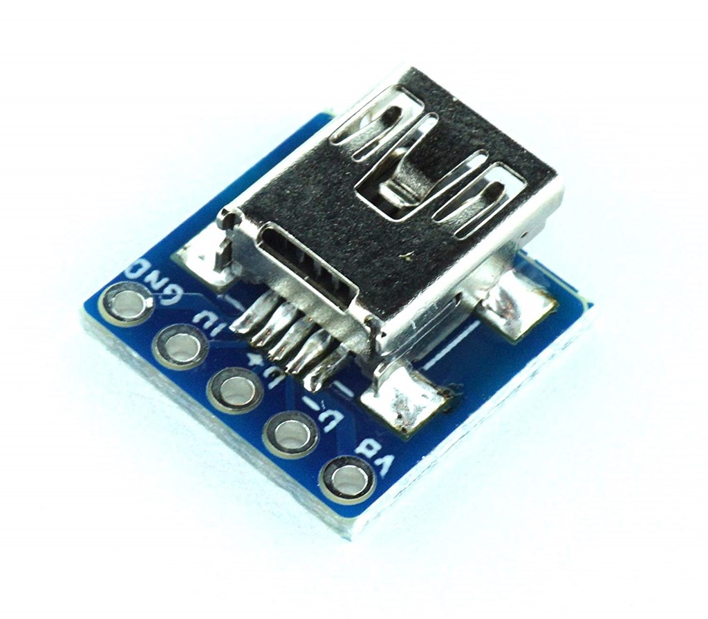 USB mini B ピッチ変換基板 コンパクト（2組セット） — スイッチサイエンス