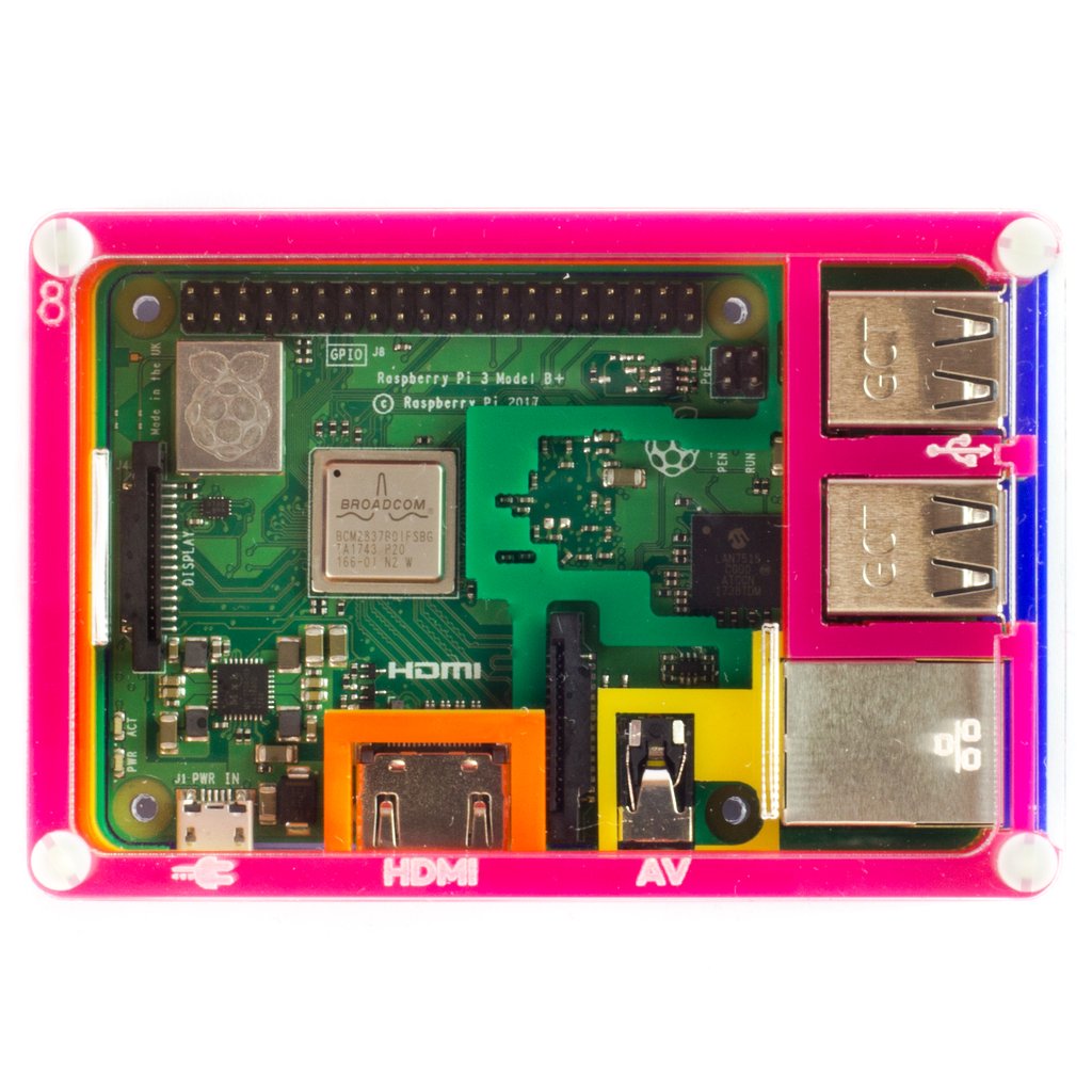 Raspberry Pi用ケース Pibow 3 B+ - Rainbow — スイッチサイエンス